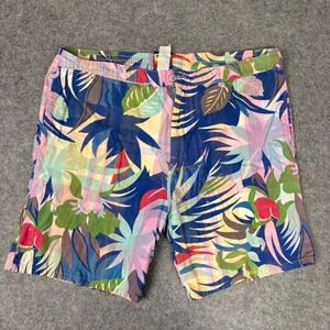 Hobie Mens Tropical Floral‎ Palm Print Board Shorts Multicolor Surf Swim Trunks